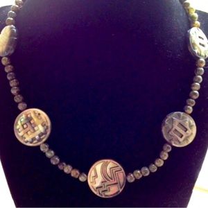 South Sea Tahitian Hand-Carved Shell Medallions